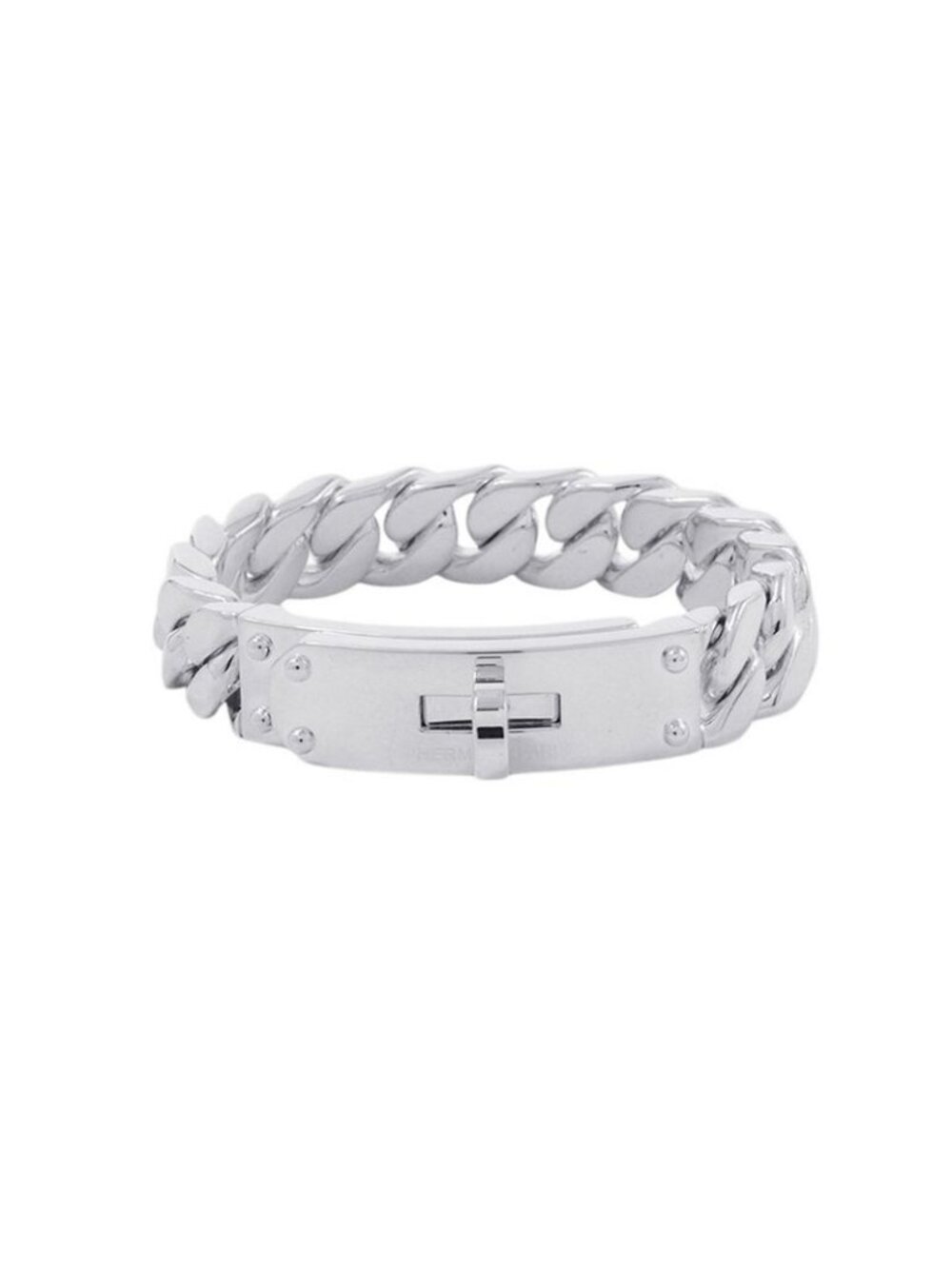 Hermes Bracelet Kelly Gourmet GM Silver